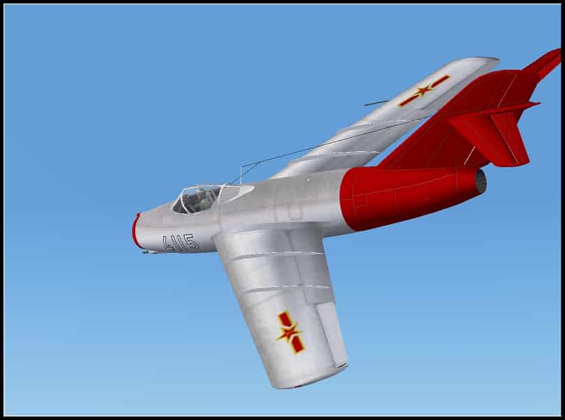 FS2004 Mig 15 Chinese Air Force 4115 Textures only