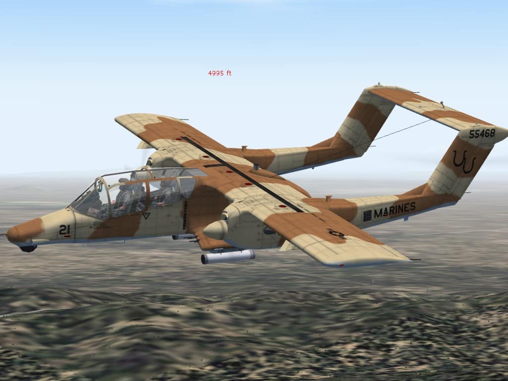FS2004 North American Rockwell OV-10D “BRONCO” Package