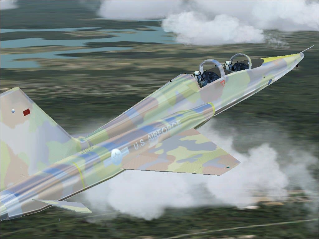 FS2004 T-38 Talon USAF Polished Camo