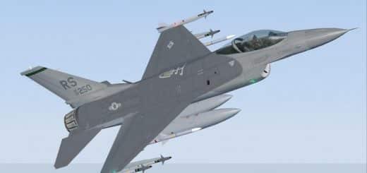 FS2004 USAFE F-16C Fighting Falcon 512th FS/86th FW 87-0250 Textures Only