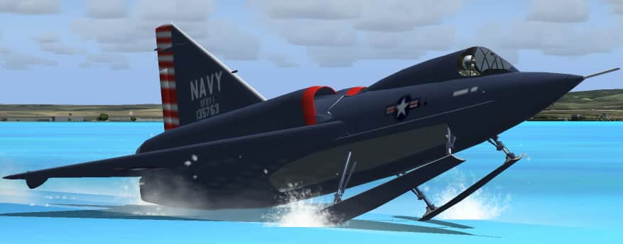 FS2004/2002 Convair XF2Y-1 Sea Dart