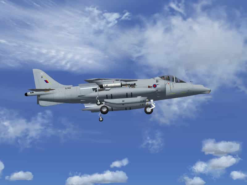 FS2004/2002 Harrier GR.Mk9 ZG506, new light grey scheme Textures only. (09/2006)