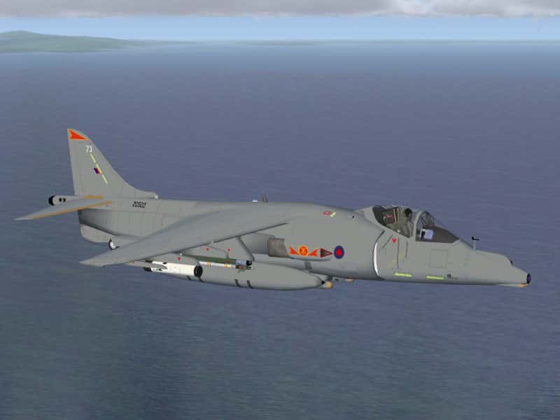 FS2004/2002 Harrier Royal Navy 800 NAS GR.Mk9 Textures Only
