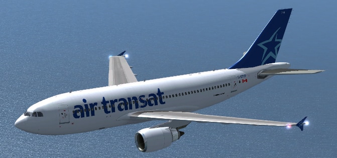FSX Airbus A310-300 Air Transat Textures (updated)