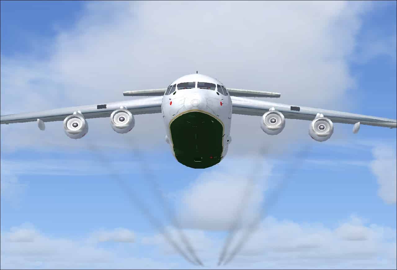 FSX BAe 146-200 and 146-300 engine smoke effects