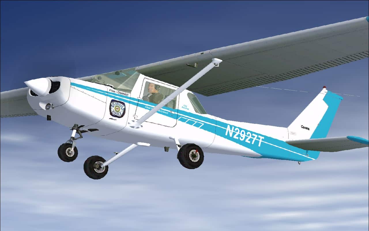 FSX Cessna 150 Aerobat Hawaii Police N2927T Textures