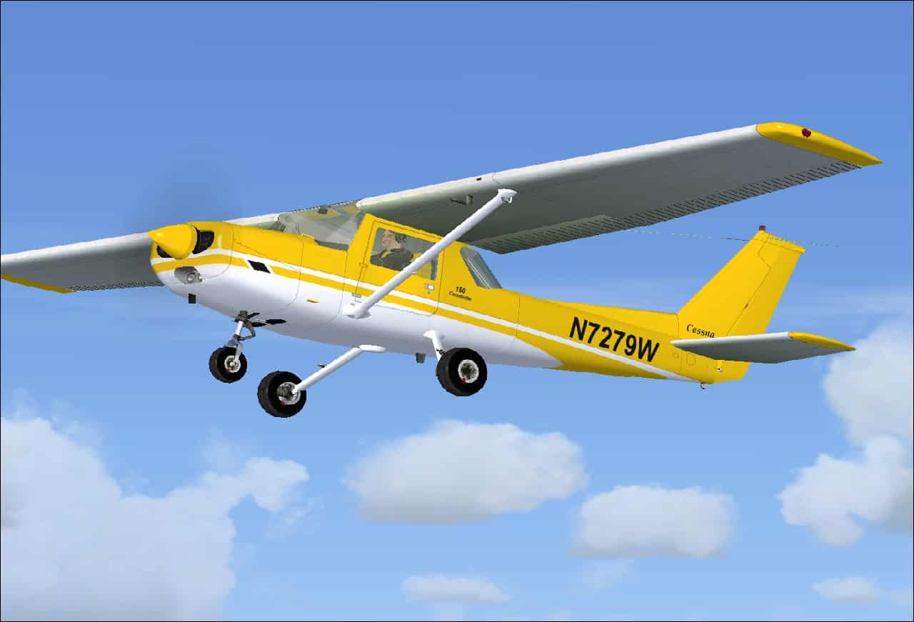FSX Freeware Justflight Cessna 150 N7279W Textures
