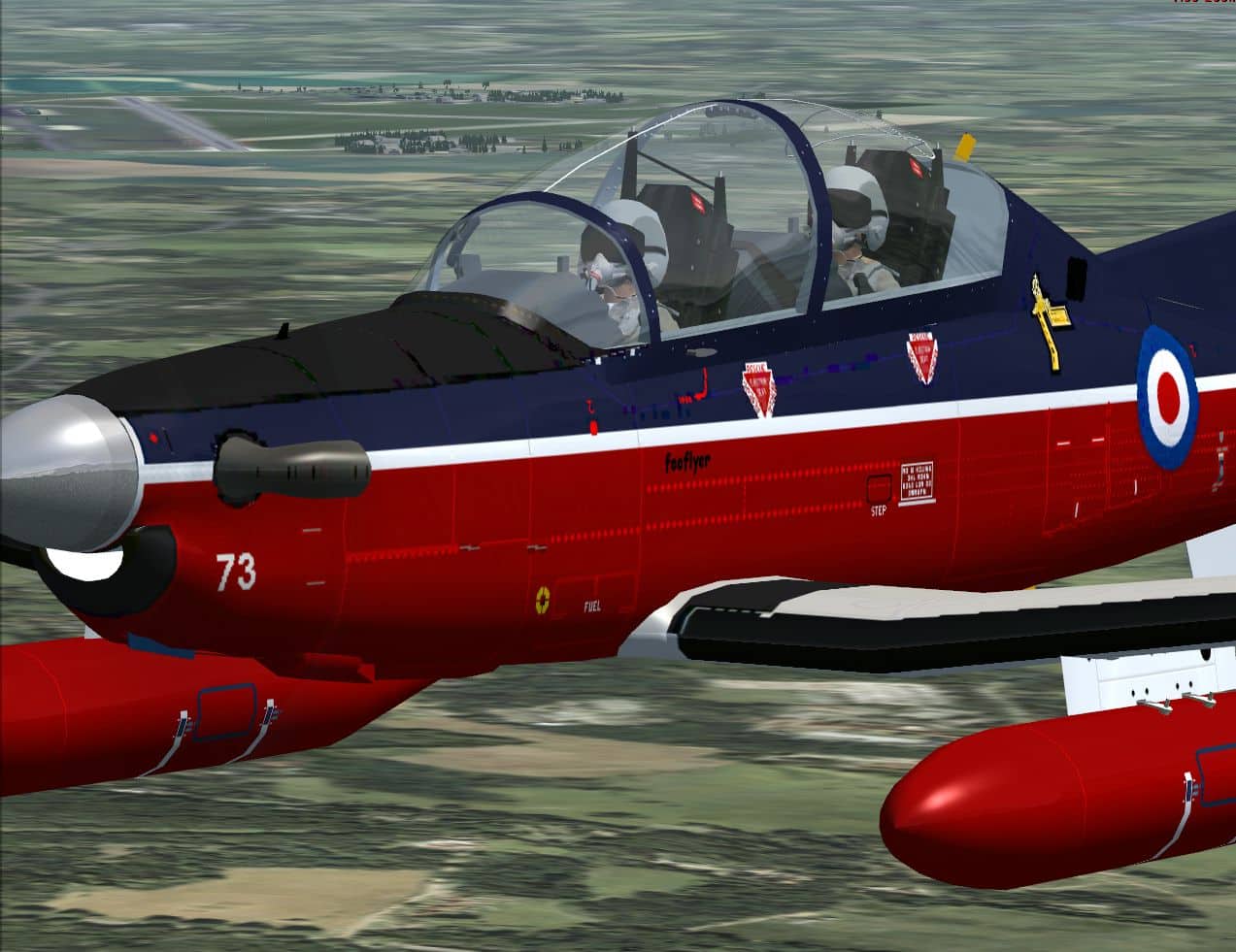 FSX Iris T-6A / NTA Texan II – RAF Linton on Ouse Textures