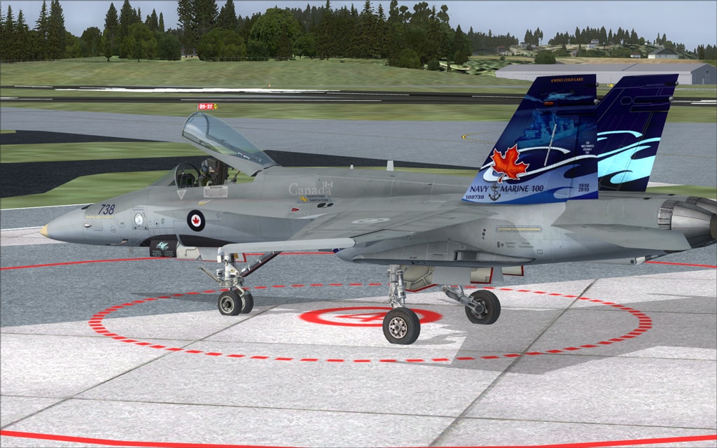 FSX RCAF CF-18 2010 Navy Centennial Textures