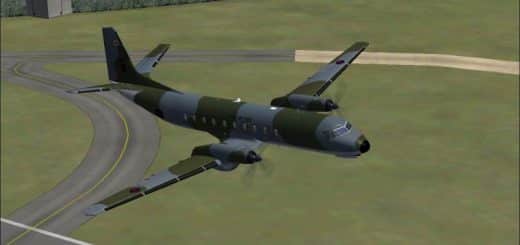 FSX/FS2004 HS.780 Andover C1 RAF 46 Sqn Dark Cammo Thorney Island Textures only
