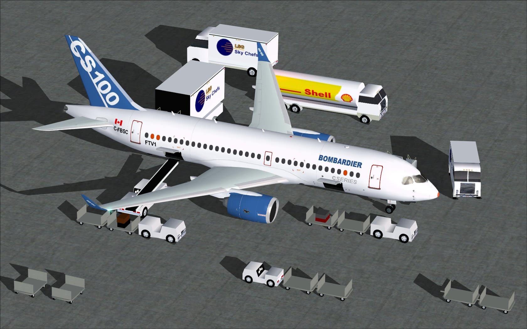 House Colors Bombardier FTV1 CSeries 100