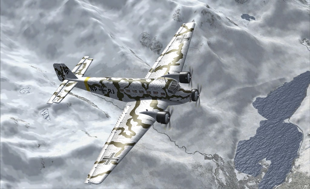 Junkers-52/3M Luftwaffe Winter Camo Texture