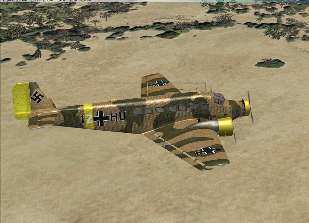 Junkers Ju-52 Luftwaffe North Africa Texture s