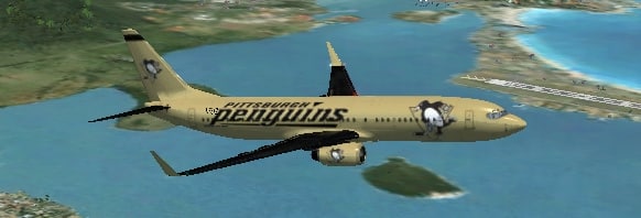 Pittsburgh Penguins Boeing 737-800 Textures