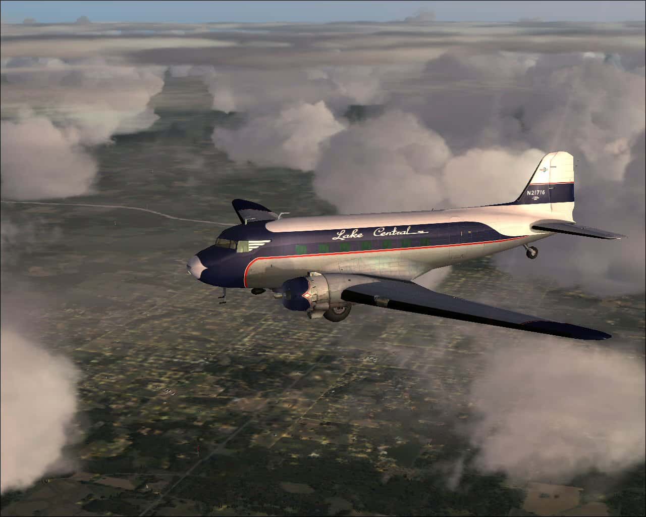 Turner/Lake Central Airlines DC-3 Textures
