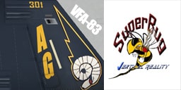 VRS SuperBug F/A 18E VFA-83 Rampagers CAG Textures