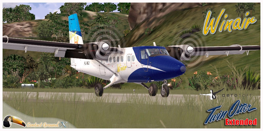 Aerosoft DHC-6 Twin Otter 300 Winair PJ-WIJ Textures