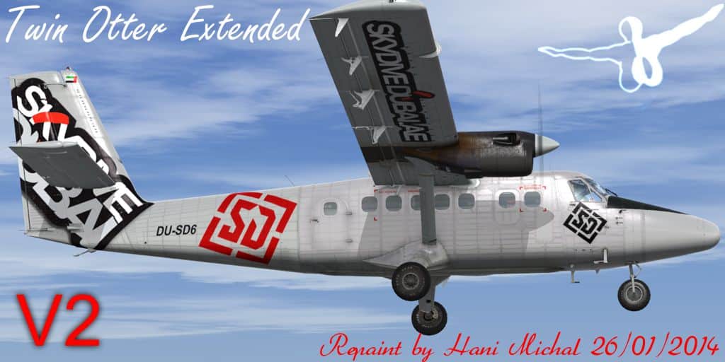 Aerosoft DHC6 300 Wheel Skydive Dubai V2 Textures