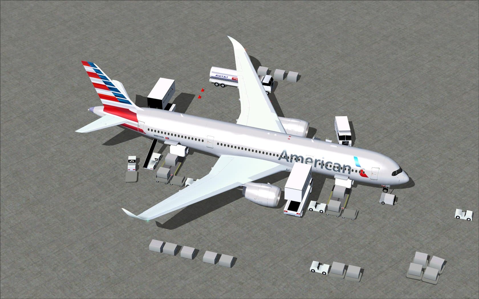 American Airbus A350-800