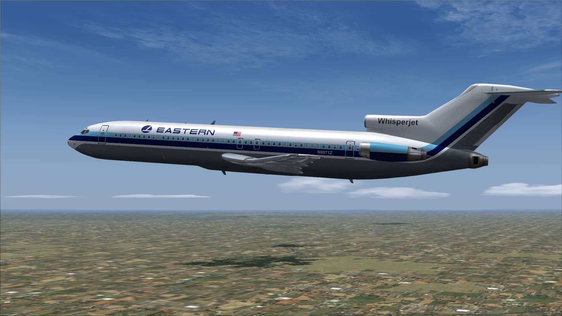 Boeing 727-200 in Eastern “whisperjet” package