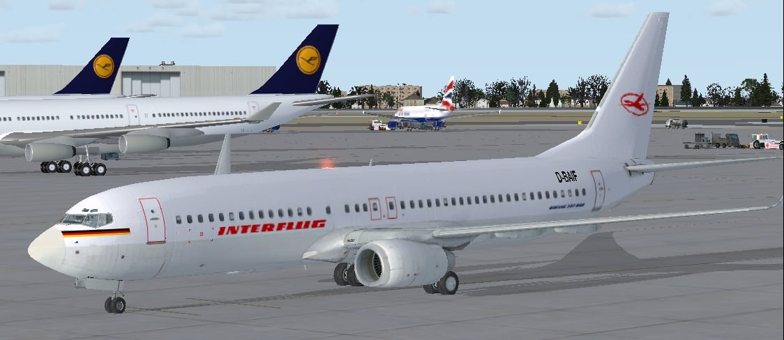 Boeing 737-800 Interflug Textures