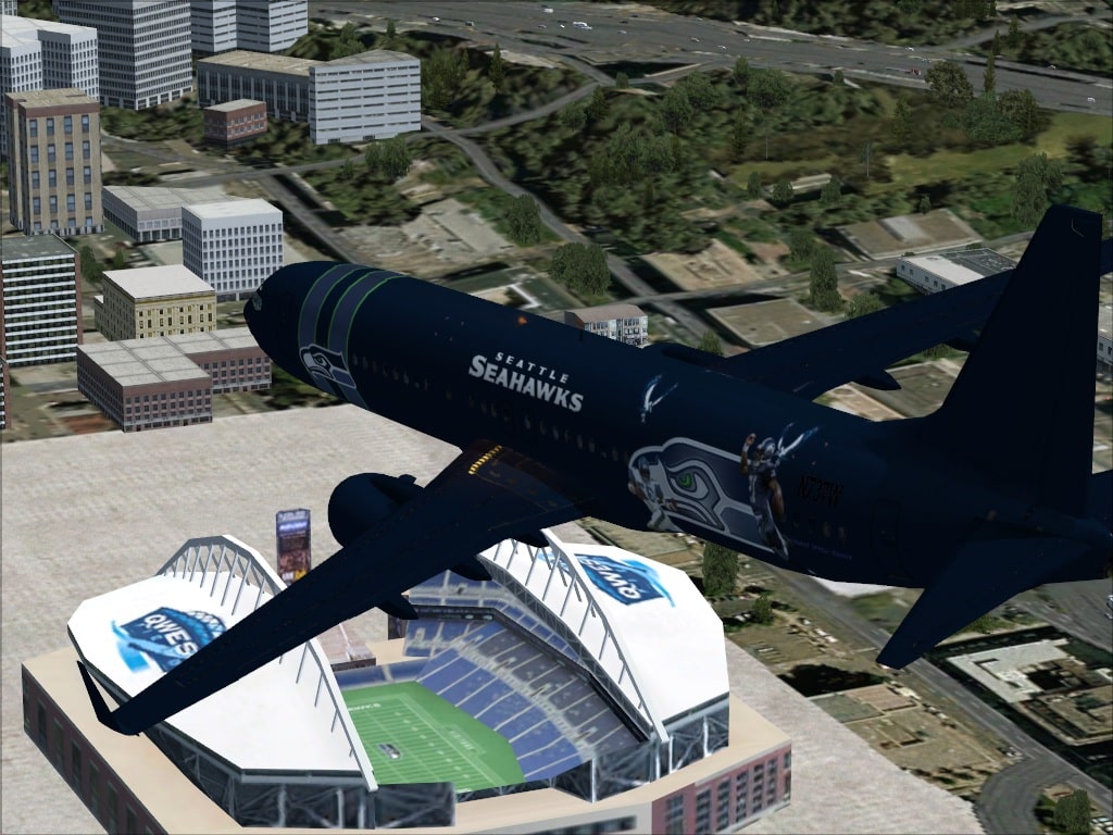 Boeing 737-800 Seattle SeaHawks Textures