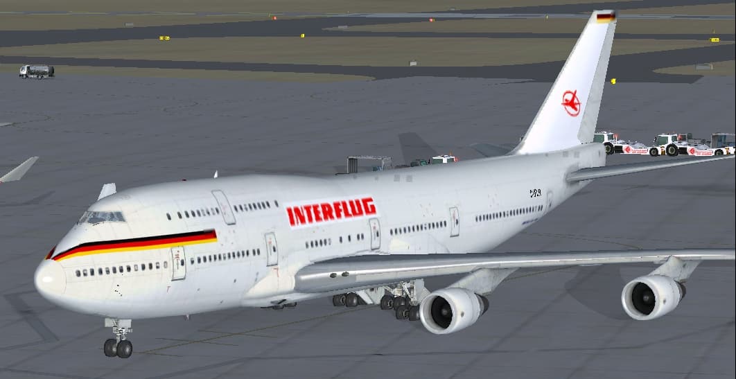 Boeing 747-400 Interflug Textures