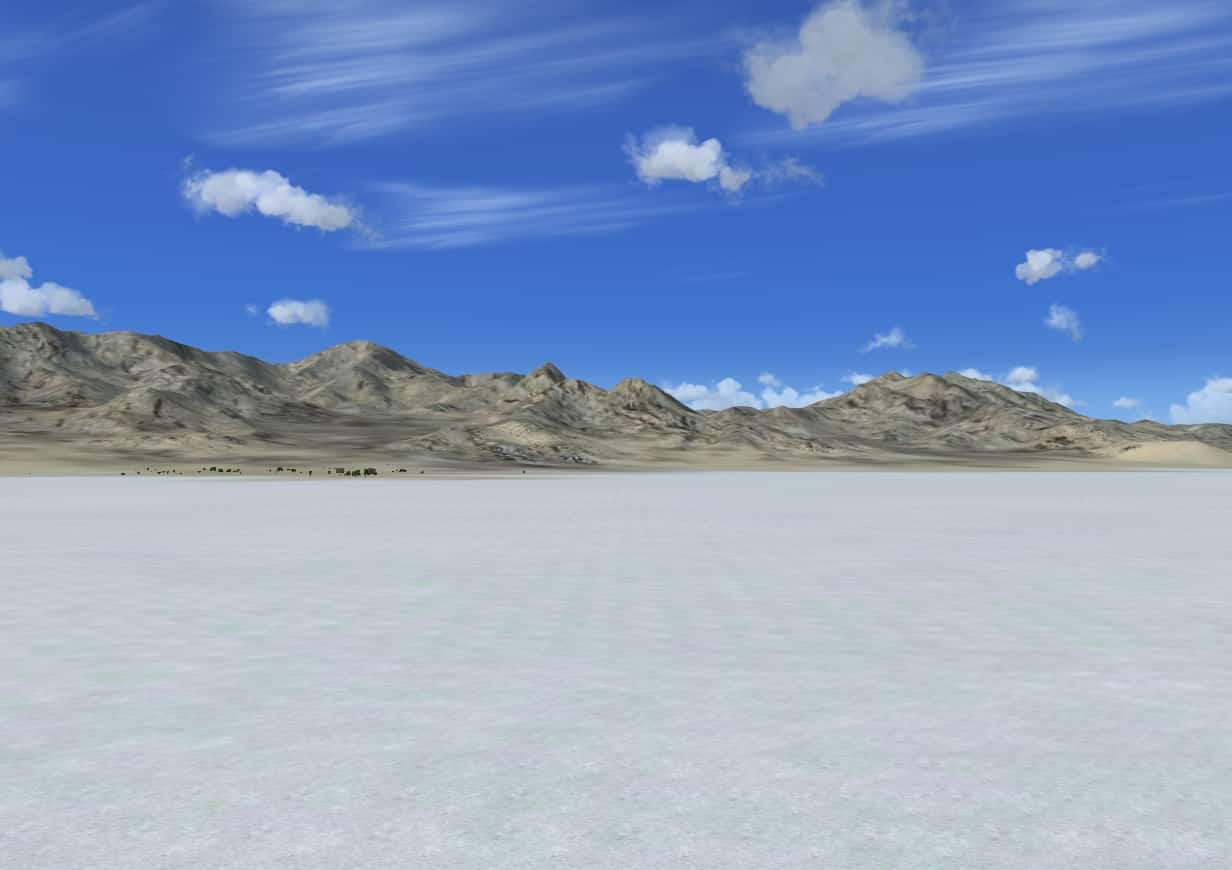 Bonneville Salt Flats, Utah.