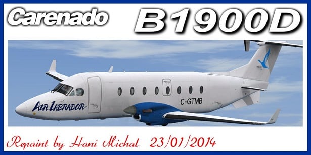 Carenado B1900D Air Labrador C-GTMB Textures