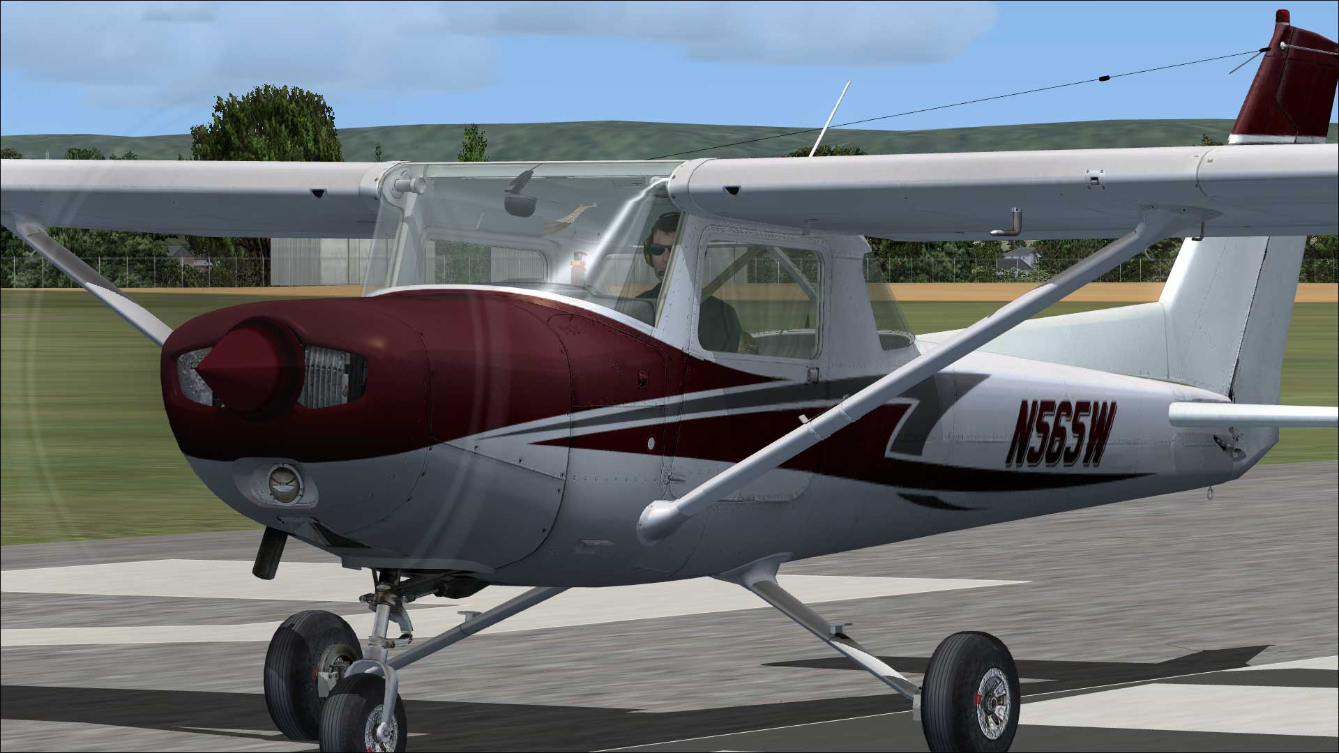 Carenado C152 II Maroon Textures