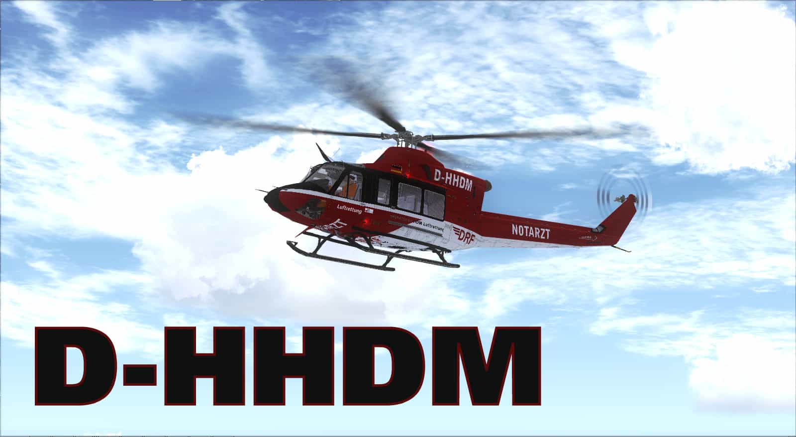 Cerasim FSX Bell 412 DRF German Rescue Texture Sets