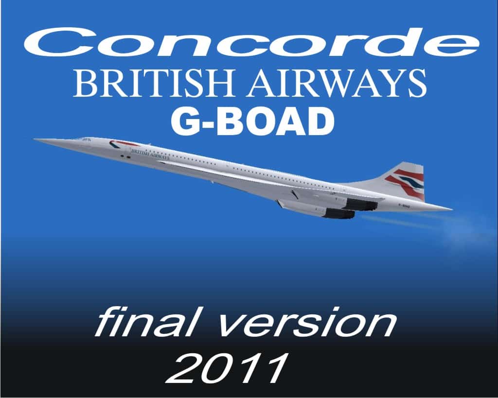 FS9/FSX Concorde British Airways G-BOAD Textures