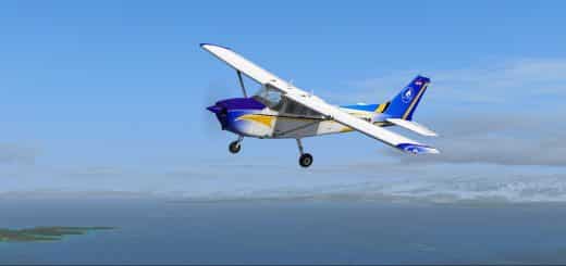 FSX A2A Cessna 172 9A-BPR Losinj aeroclub textures