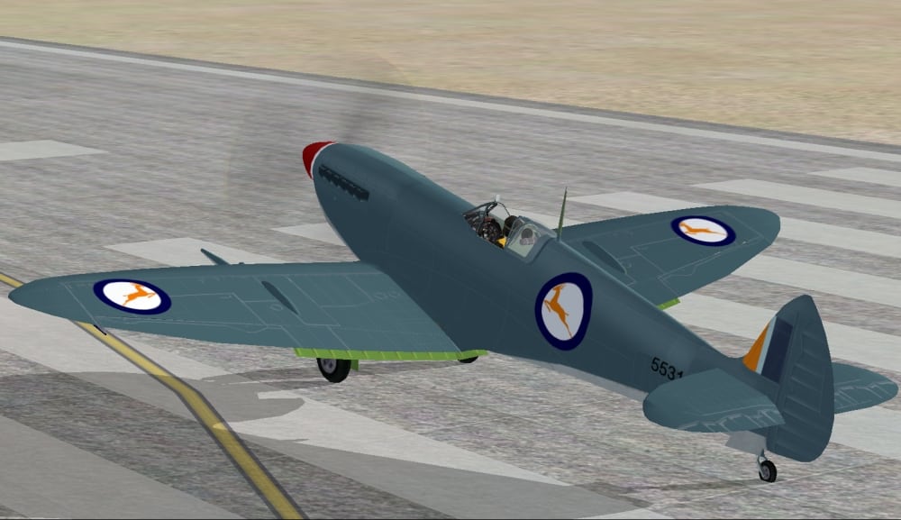 FSX/FS2004 Spitfire MK IX South Africa