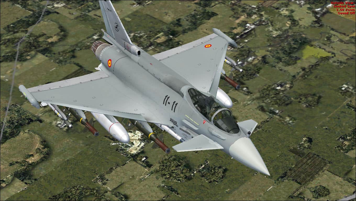 Justflight Euro Fighter Typhoon Spanish ALA 11 C16 32 Textures