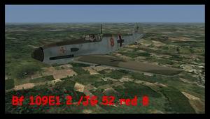 CFS3 Bf 109E-1 2./JG 52 red 8 Battle of France Battle of Britain summer 1940 Paintscheme