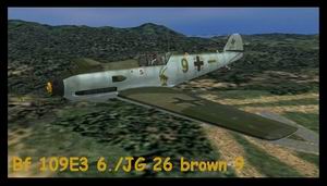 CFS3 Bf 109E-3 6./JG 26 brown 9 Attack in the West spring 1940 Paintscheme