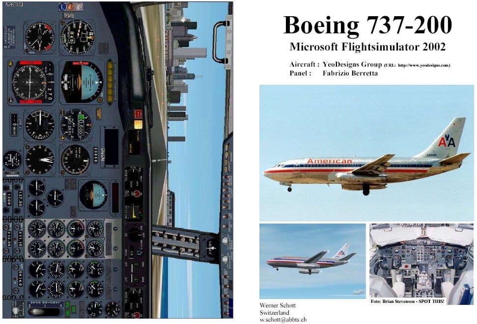 FS2002 Manual/Checklist B-737-200