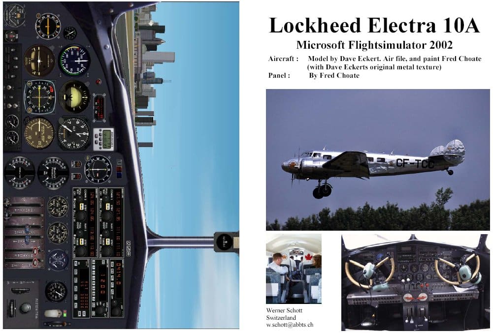 FS2002 Manual/Checklist — Lockheed Electra 10A