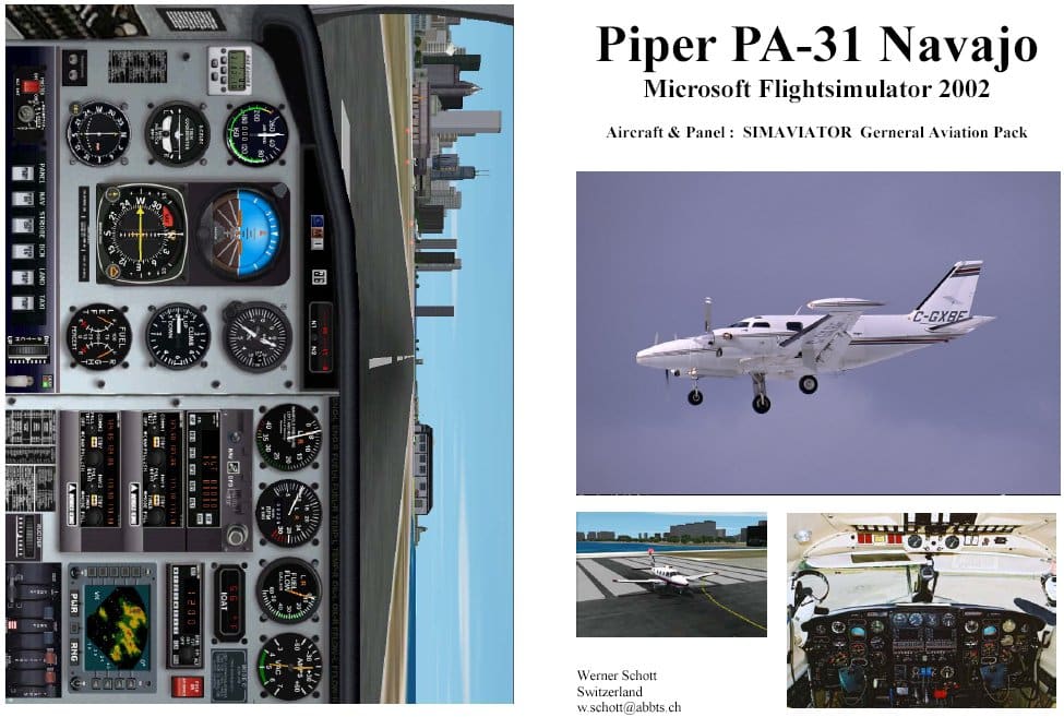 FS2002 Manual/Checklist — Piper PA-31 Navajo