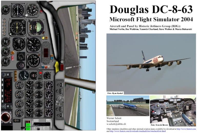 FS2004 Manual/Checklist -- Douglas DC-8-63 - FS Aircraft Manuals Mod