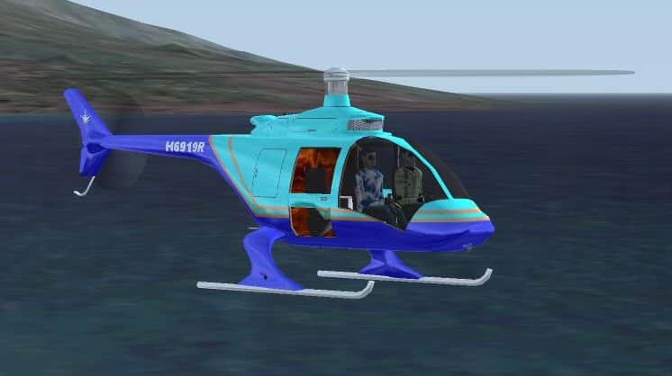 FS2004 Rilo Aeronautics Four Seat Concept Helicopter