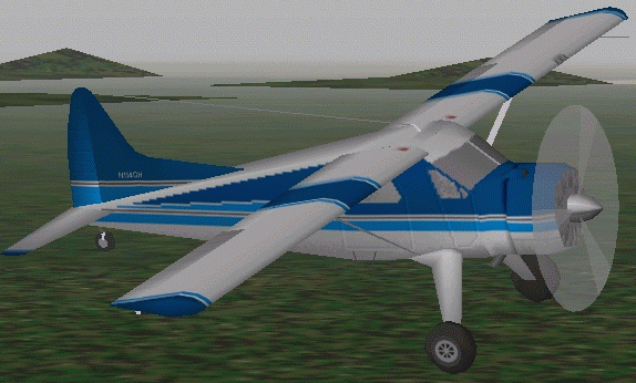 FS98 De Havilland Beaver, moving parts