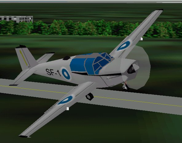 FS98 Finnish AF Saab 91D Safir