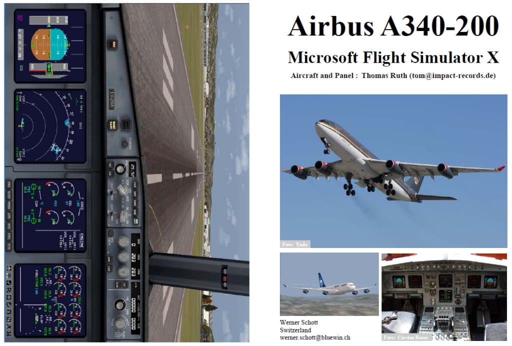 FSX Manual/Checklist — Airbus A340-200