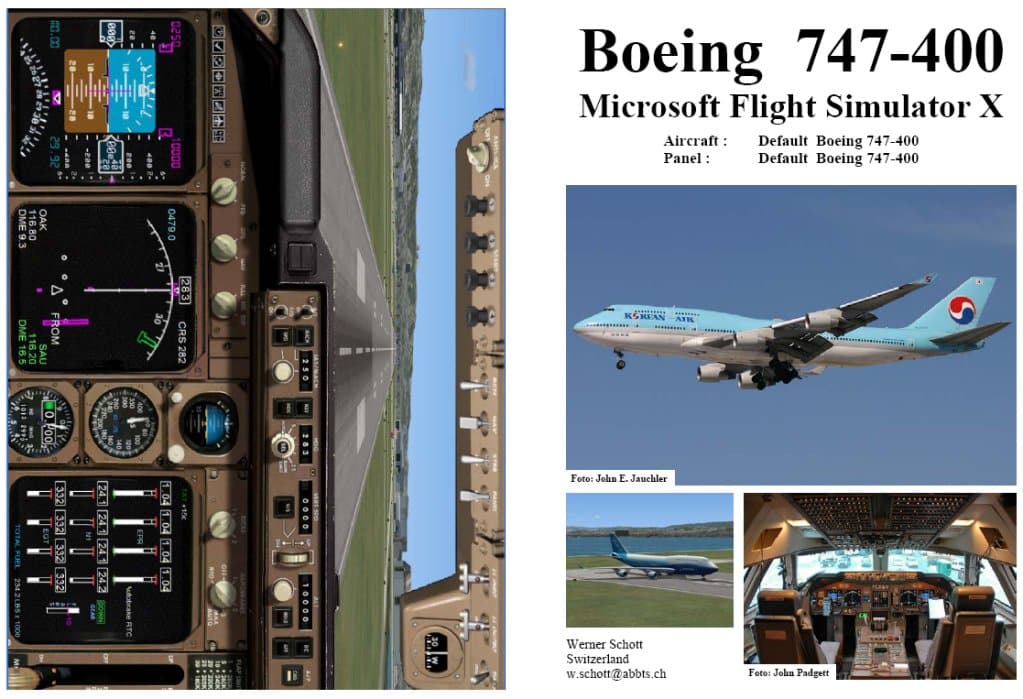 FSX Manual/Checklist Default Boeing 747-400