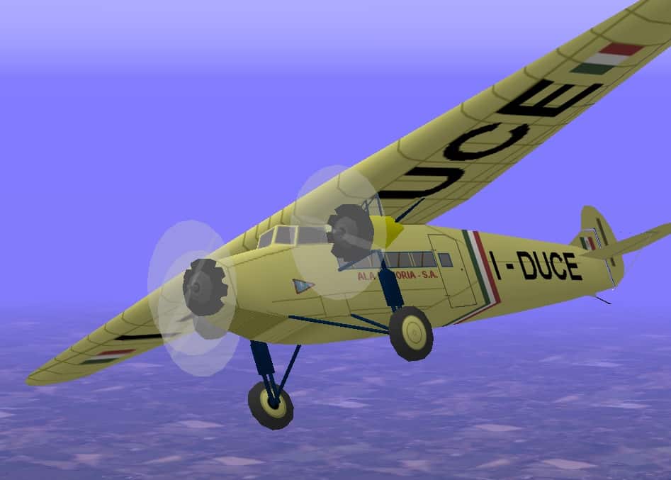 IMAM Fokker F.VII (Romeo 10), Ala Littoria