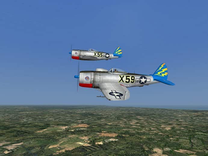 P-47-25 from the 86th FS with an unusual 3 letter code (most were two)