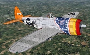 Repainted Textures: P-47D-RA-40, was manufactured by the Indiana Division of Republic Aviation