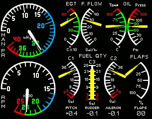 Beaver DHC2 engine panel for FIP